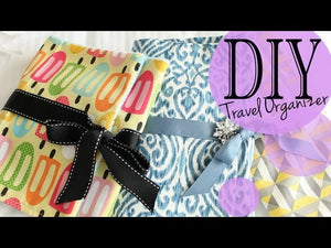 Learn how to DIY your very own travel organizer for accessories and makeup brushes