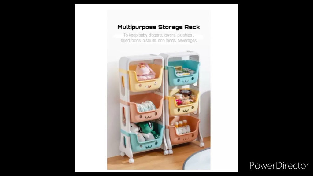 ( READY STOK ) Cute Stackable Storage Rack with Rotating Lock Wheels by Channel Abg Sayang (3 days ago)