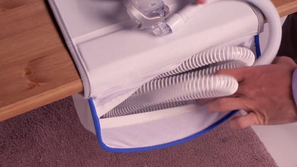 Regional Home Care - The bedside organizer provides convenient bedside storage for a patient's mask and hose