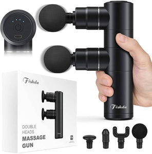 Fishda Double Heads Massage Gun Review: Brings Affordable and Portable Muscle Relief!