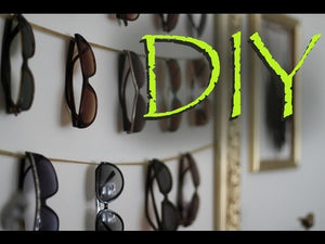 This is a really pretty and practical way to store all your favorite sunglasses all in one area