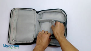 Mid size, light weight, water resistant, function organizer pouch, Myanmar Lifestyle Online Store