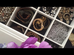 DIY Customized Jewelry Drawer Organizer | Declutter + Organize Your Accessories | Nia Nicole I N S T A + P I N T E R E S T || NIANICOLE228 Unfinished wood ...