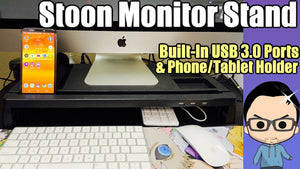 Stoon Monitor Stand Riser w/ Built-In USB 3.0 Ports & Desk Organizer from Amazon (iMac & PC) by wowVJsLTR (23 hours ago)