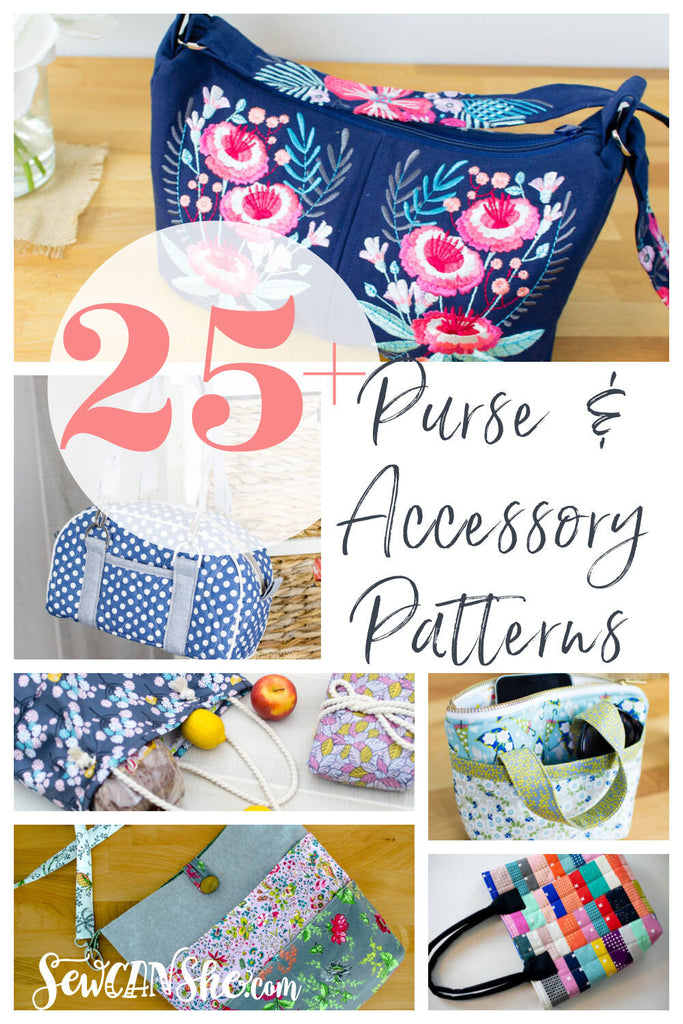 25+ Free Purse Patterns to Sew (and accessories too)