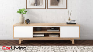 Fort Worth Brown & White Wood TV Stand - Fort Worth Collection | CorLiving by CorLiving - Furniture for Everyday (2 hours ago)