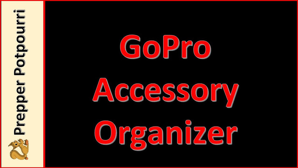 Here's a great inexpensive DIY organizer for all of your GoPro mounts and accessories