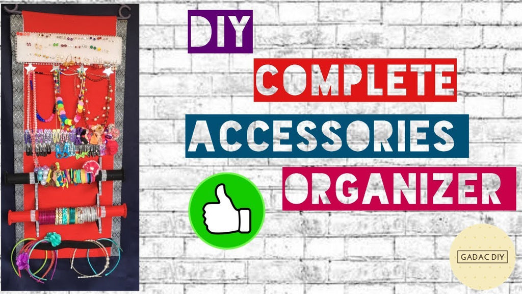 Declutter your little girls' accessories by making this all-in-one organizer