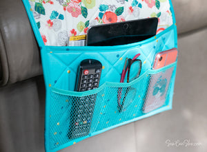 Couch Caddy Remote Control Organizer - free sewing pattern