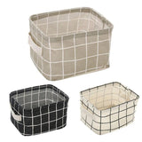 15*20CM Folable Cloth Desk Storage Basket Box Table Fabric Accessory Organizer Container Bin Toys Underwear Holder Geometry sale