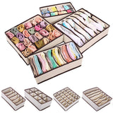 Foldable Wardrobe Underwear Organizer (4 pcs in set)