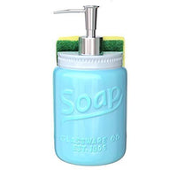 Mason Jar Kitchen Soap Dispenser & Sponge Holder
