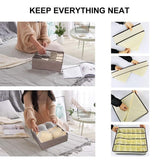 Foldable Wardrobe Underwear Organizer (4 pcs in set)