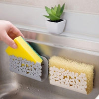 Kitchen Sink Holder Sponge Storage Rack Wash Cloth Organizer Sponge Suction Holder Bathroom Toilet Soap Shelf