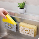 Kitchen Sink Holder Sponge Storage Rack Wash Cloth Organizer Sponge Suction Holder Bathroom Toilet Soap Shelf