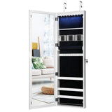 Jewellery Cabinet with Full-Length Mirror and Stunning 3D Magnetic Flower