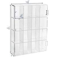 Ikee Design®Acrylic Display Organizer Box Dustproof for Funko, Pop Figure Display