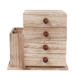 Ikee Design® Wooden Office Supplies Storage Cabinet Organizer with Round Knobs