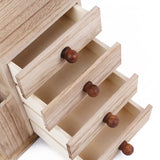 Ikee Design® Wooden Office Supplies Storage Cabinet Organizer with Round Knobs