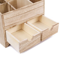 Ikee Design® Multifunctional Wooden Cosmetics & Office Supplies Organizer Storage