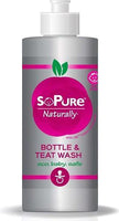 sopure bottle and teat wash in packaging