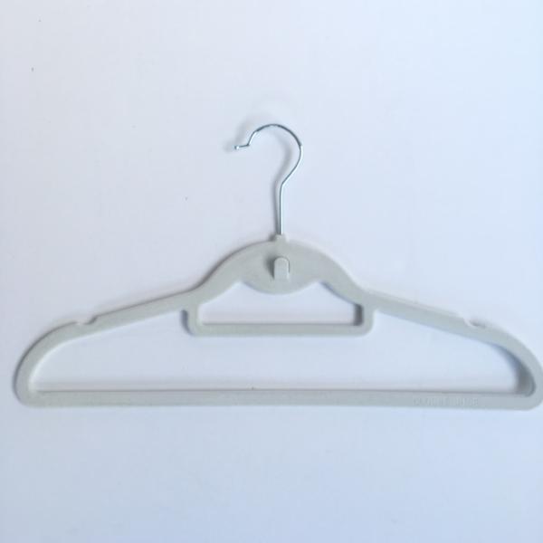 Closet Spice Velvet Hangers with Hook & Tie Bar - Set of 40 (White)