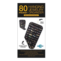 80 Pocket Hanging Jewelry Organizer
