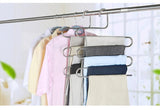 5 layers S Shape MultiFunctional Clothes Hangers Pants Storage Hangers Cloth Rack Multilayer Storage Cloth Hanger