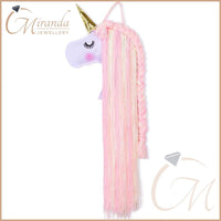Unicorn- Hanging Accessory Organizer - Pink / One Size Hair Accessories